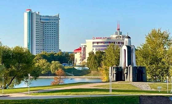 На фото: центр Минска, столицы Беларуси. 